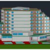 Five star hotel 3D design autocad file