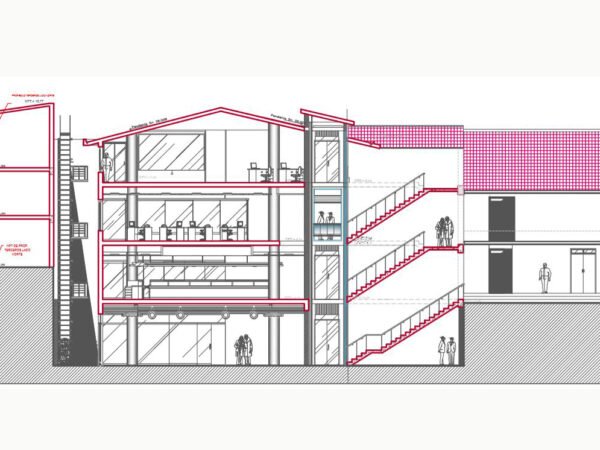 Commercial building plan and design