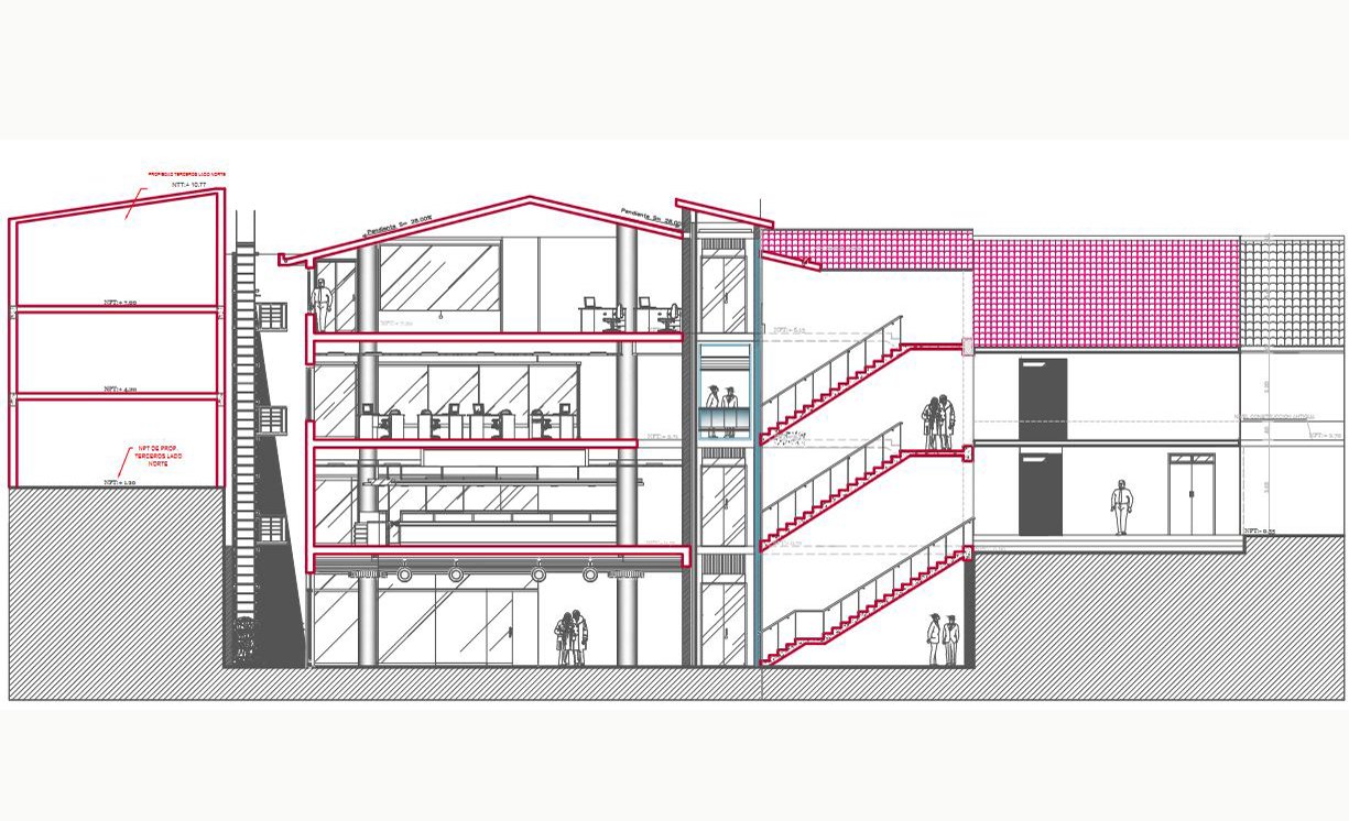 Commercial building plan and design