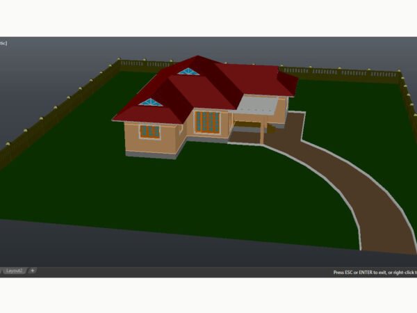 Village house 3D design