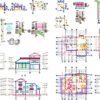 21mx16m duplex house plan and design autocad files