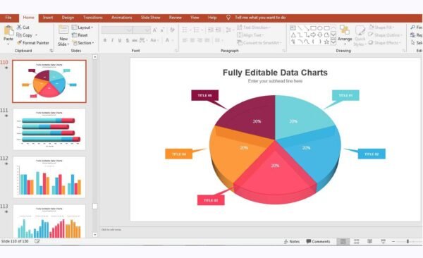 Data Charts PowerPoint Templates