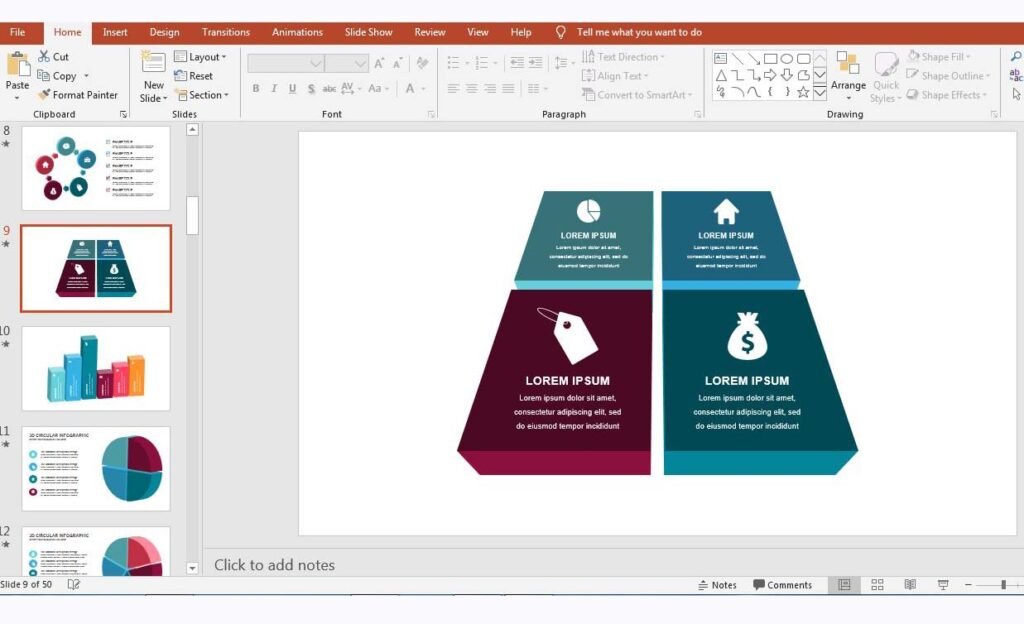 3D PowerPoint Templates – Draftter