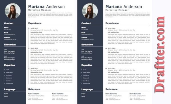 Fresh graduate CV template Word free download