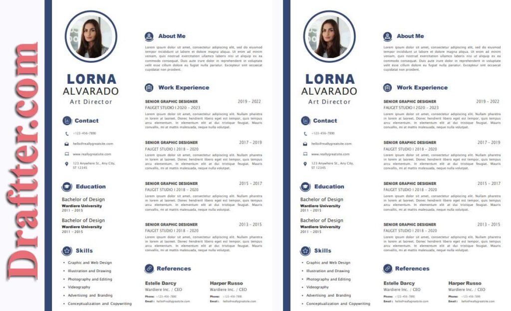CV format Word free download – Draftter