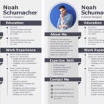 Modern CV template Word free download