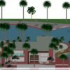 Modern sports club construction swimming pool dwg 3d free download