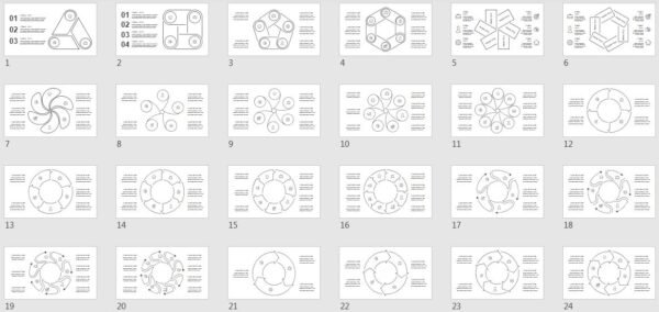 Linear infographics powerpoint free