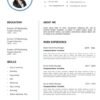 Simple CV format