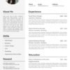 CV format for job