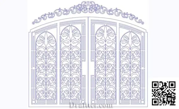 Gate Plan CAD block