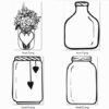 Mason jars art png free download transparent