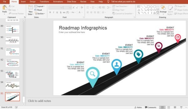 Road map Infographics PowerPoint Templates