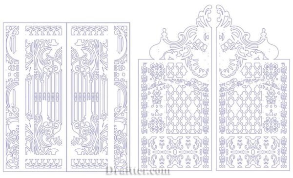 Autocad gate design blocks free