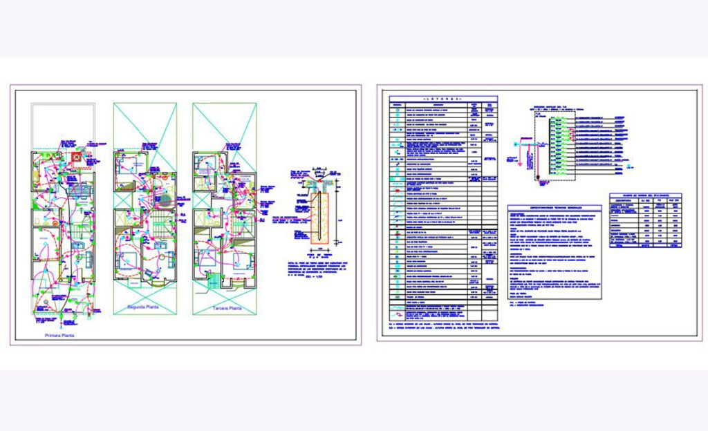 Apartment Electrical Drawing CAD Files – Draftter