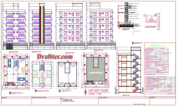 10m x 12m Six Story Residential Build Design