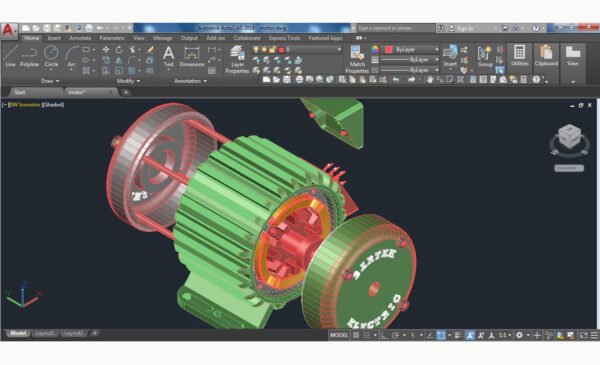 Electric Motor 3D Design