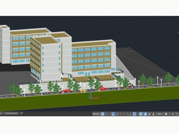 Commercial Building 3D Model