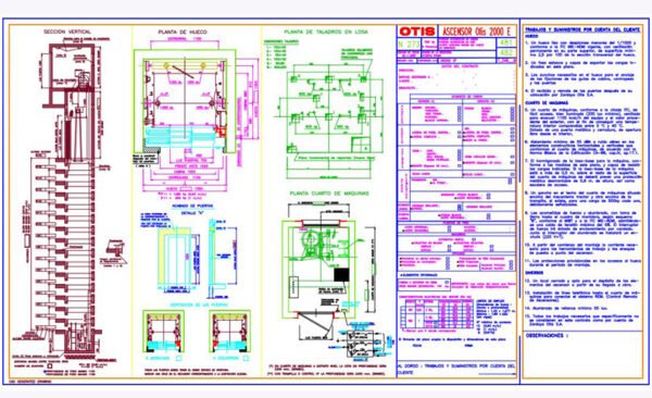 Elevators Design with Electrical Connector CAD Files