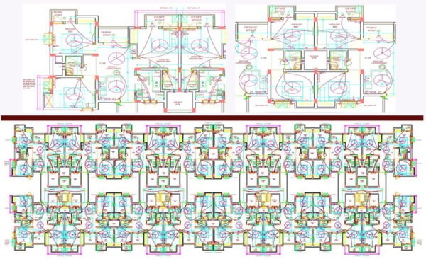 Residential Building Electrical CAD Drawing