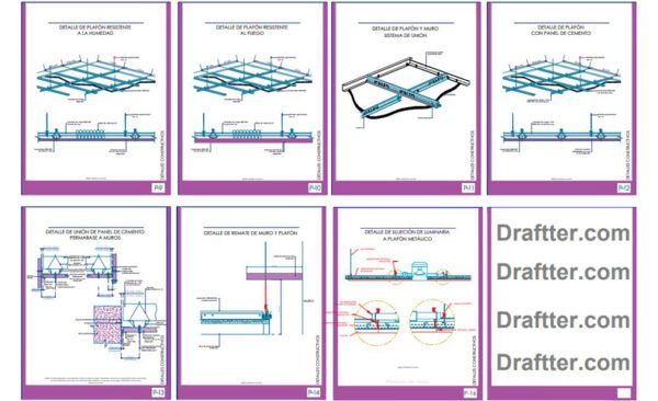 False Ceiling Design Drawing with EEE Design