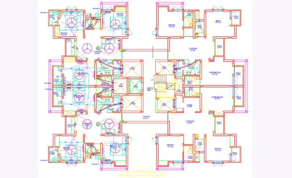 Residential Building Electrical CAD Drawing