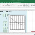 Concrete mix design Calculation Excel sheet