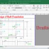 Free Raft Foundation design calculation excel