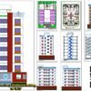 50' x 72' Seven Story Residential Building Floor Plans and Designs