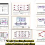 75' X 25' Four Story Residential Building Structural Design Sheet