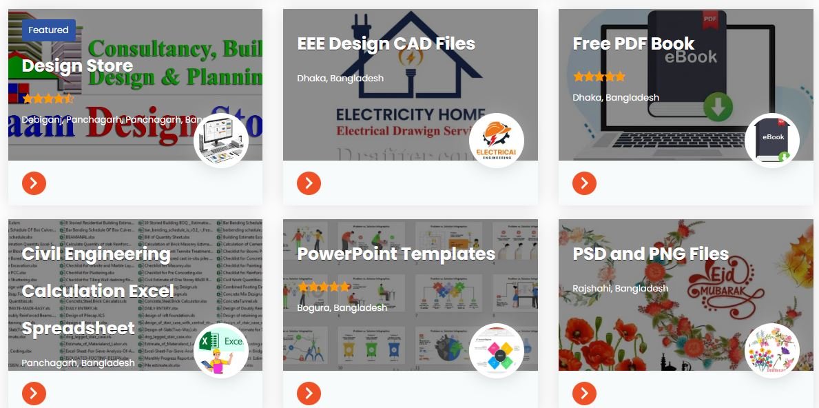 Draftter store list of digital design downloads