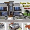 Duplex House Design SketchUp Files Free Download