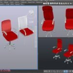 High Chair Design 3D Blocks