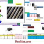 Brick-Steel-Concrete Estimation Excel Spreadsheet Free Download